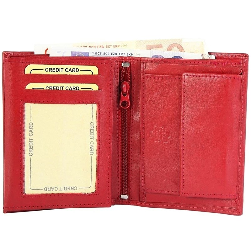Akzent 3000314 Men's Wallet Real Leather Portrait Format 12 x