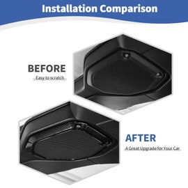 RT-TCZ for Wrangler JL Top Roof Speaker Cover Trim Carbon Fiber for Jeep Wrangler JL JLU Gladiator JT 2018-2023 Carbon Fiber Interior Accessories 2pcs