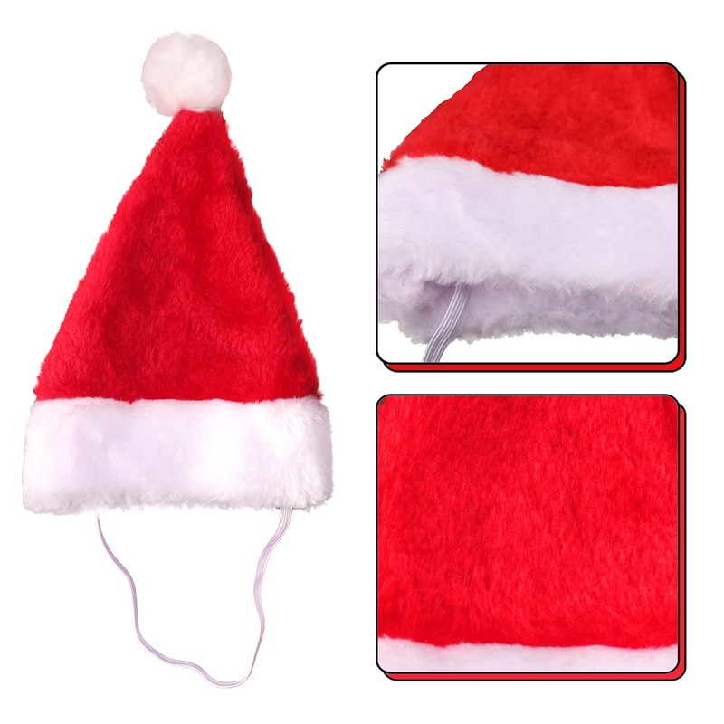 Mini Dog Santa Hat for Dog Christmas Hat (Red)