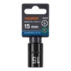 Truper D-7415-M, Dado de impacto 6 puntas mm, 15 mm,