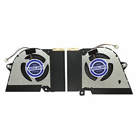Landalanya Replacement New Laptop CPU+GPU Cooling Fan for ASUS Rog Zephyrus G14 GA401I GA401IV Series 13NR03F0AP0301 13NR03F0AP0101 DFSCK22115181H FMBC DFSCK22105182H FMBB DC12V 1A Fan