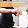 KONTONTY 10pcs Shredder Lubricating Oil Sheets for Paper Shredders Efficient