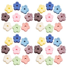NOLITOY 40 Pcs Mini Floral Claw Hair Clips and Hairpins for Girls - Nonslip Clamps Hair Accessory (Random Color)