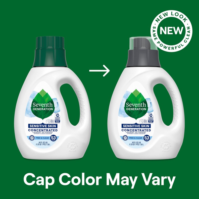 Seventh Generation Concentrated Laundry Detergent, Stain Fighting Formula, Geranium Blossom