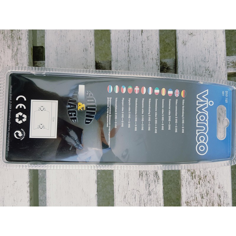 S&I SIVV1101 1.5m 75 Ohm S Video-S Video SVHS Cable