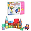 ZUMMY Kids Magnetic Building Blocks Tile Set (60 Piece)