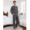 Litherday Men's Pyjamas Sets Long-Sleeve Cotton Pjs Set 2 Piece