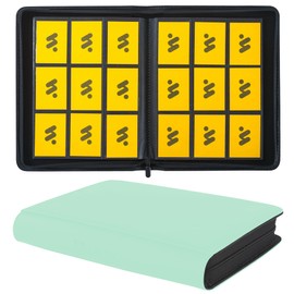MORABTO Card Binder 9 Pockets,Trading Card Binder Holds up to 864 Cards with 48 Sleeves,Zipper Card Holder Album Compatible with TCG Card/Game Cards/Sports Card