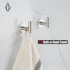 JQK Self Adhesive Towel Hook Brushed, No Drill Stick on