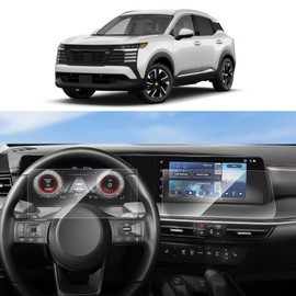 SKTU - Paquete de 4 protectores de visualización para Nissan Kicks SR 2025 12.3 pulgadas de navegación e instrumentos [alta claridad, antiarañazos]   