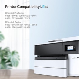 902XL Ink Cartridges Compatible for HP 902XL Ink Cartridges Combo Pack, 902XL for HP Printers OfficeJet Pro 6978 6960 6968 6954, OfficeJet 6962 6958 6950, 4 Packs (Black Cyan Magenta Yellow)