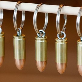 9 mm llavero bala de verdad - a mano en USA