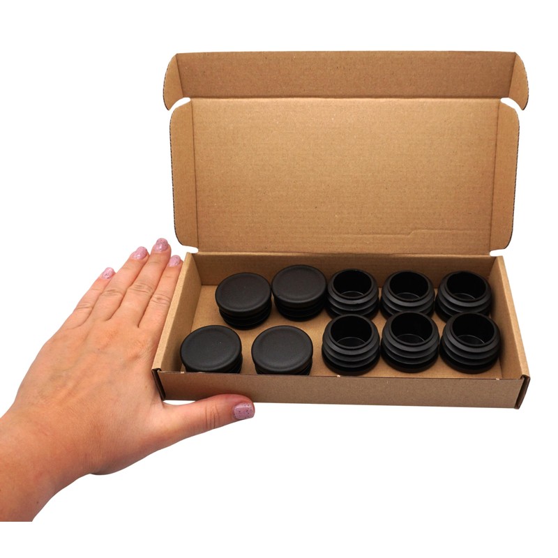 SKIR'CO (10 pcs) Round Tube Inserts 38 mm, Fence Post