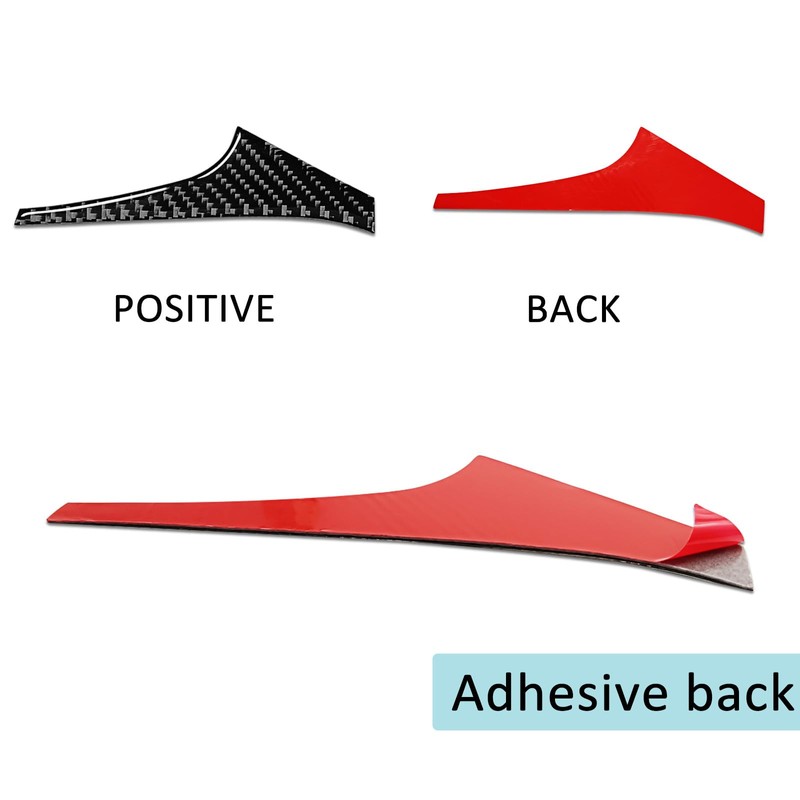 Agulier Compatible with Dashboard Meter Frame Cover Trim,Real Carbon Fiber
