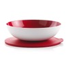 TUPPERWARE Allegra 9891 1.5 L Red / White Serving Bowl