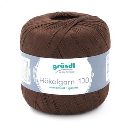Gründl crochet yarn 100, filet crochet yarn, 100% cotton, 100 g. Cone, various colours