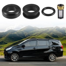 Partuto Fuel Injector Seal O Ring - Car O-Ring Rebuild Repair Kit - for Toyota Supra 3.0 NBR Rubber Black - 6 Sets