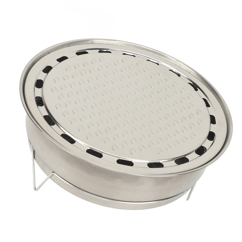 Portable Round Barbecue Charcoal Grill Multifunctional Compact Charcoal Stove for