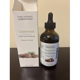 Pure Essence Cedarwood Essential Oil, 100% Pure and Natural, Premium Grade, 118 ml