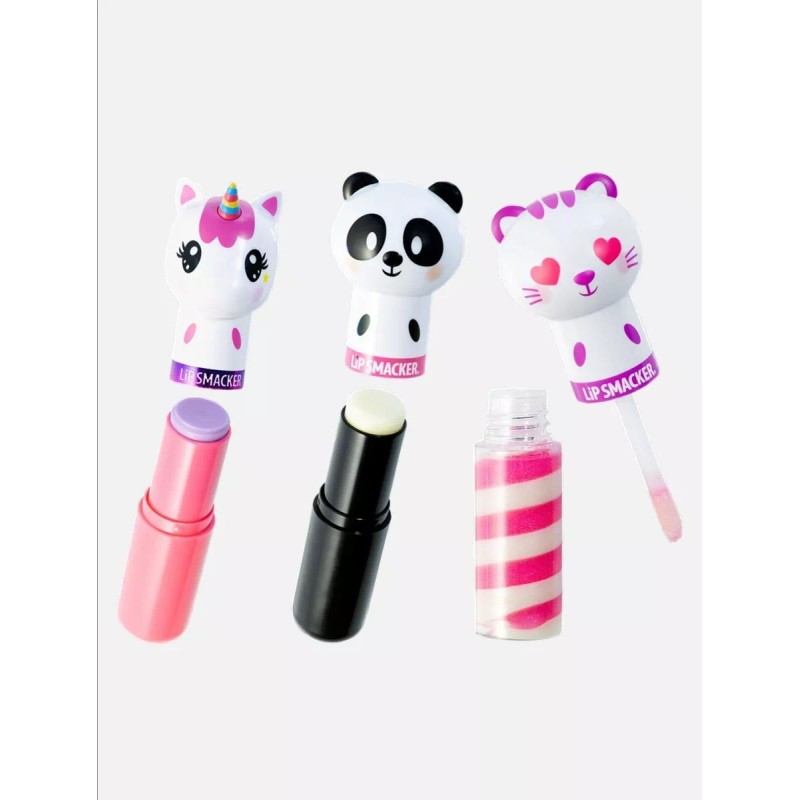 Lip Smacker 3 Piezas Lippy Pals Unicornio Panda Gato