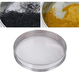 DOITOOL 1Pc Pollen Sifter Shaker Stainless Steel Herbal Pollen Hash Extractor Extractor Fine Sieve Mesh Strainer (20cm Diameter)