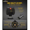 Partsam Wireless LED Trailer Light Kit Magnetic Towing Tail Light