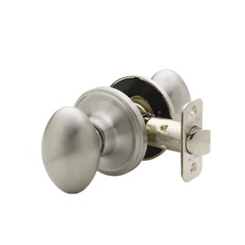 Copper Creek EK2020SS Egg Door Knob, Passage Function, 1 Pack, in Satin Stainless