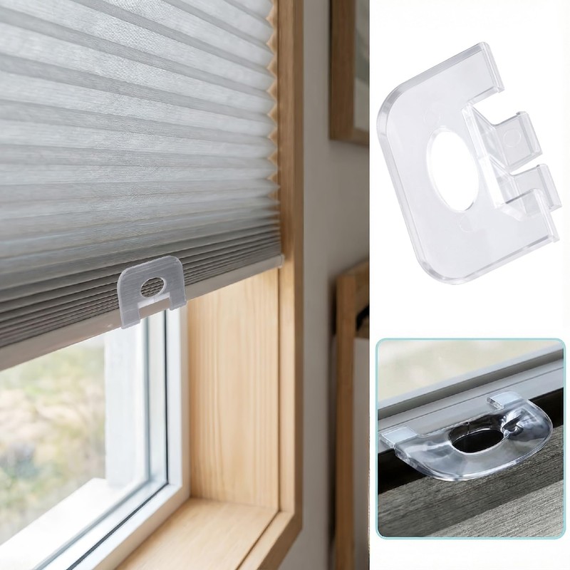 DC,CLISENCE 2 Pcs Shade Pulls, Levolor Blinds Parts, Clear