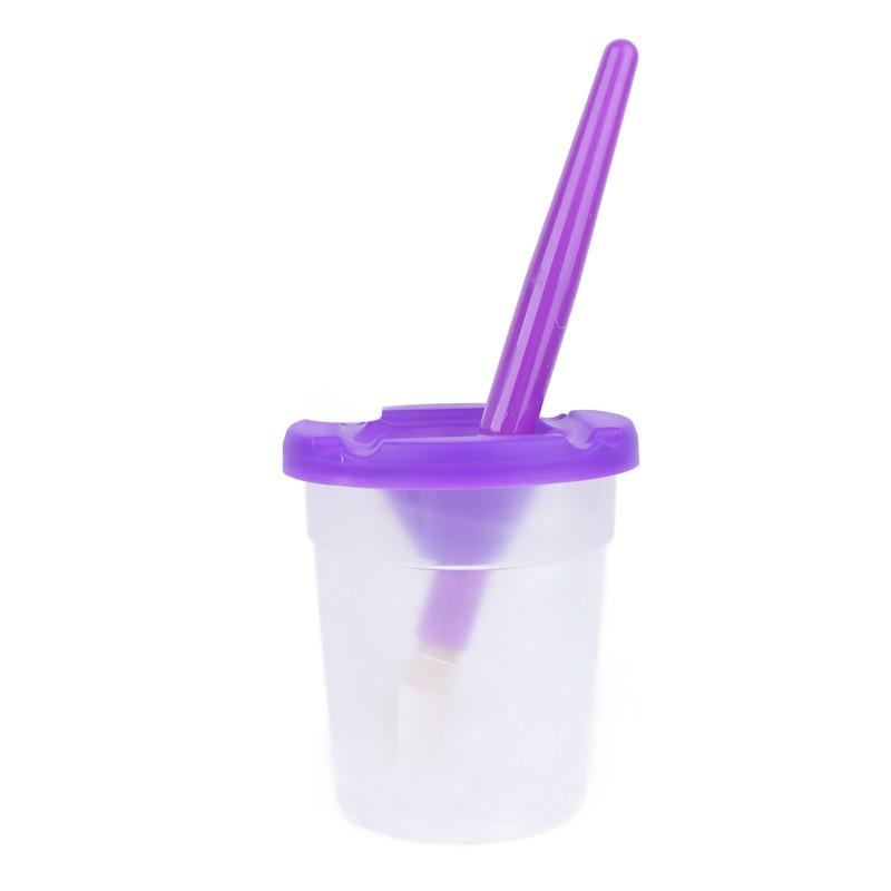 10 Pieces Spill Proof Paint Cups Kids Painting Set with