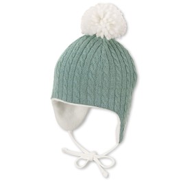Sterntaler Baby Girl Hat Baby Inca Hat Cable Knit, Green