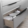 Shozafia 5 Pack Finger Pulls for Cabinets, Streamlined Long Concealed