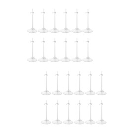 Totority 30 Pcs Doll Standing Stand Bracket Model Stand Accessories Clear Doll Holders Mini Dolls Toys for 18inch Doll Stand Adjustable Doll Stands If Decorations Child Number Plastic