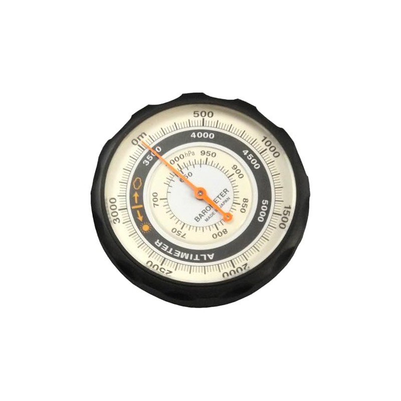 Evertrust NO610 Altimeter, Analog Barometer, Weather Sensor, Black