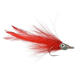 3 Flies | Red Racer Tarpon Saltwater Streamer Fly | 3/0 Mustad Signature Fly Hooks - Target Redfish, Snook, Barracuda, Shark, Tuna and Nearly All Other Saltwater Species