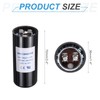 sourcing map CD60 Capacitor 108-130 UF/Mfd, 330 VAC CD60 Run