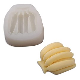 Duawenki Banana Shape Car Freshie Silicone Mold for Making Soap Aroma Beads Car Freshie, Pendant, Candle, Resin