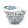 Snips 020478 Plastic Salad Spinner 4 Litre White and Blue