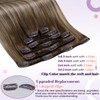 LaaVoo Clip-In Real Hair Extensions, Balayage Blonde Clip-In Real Hair