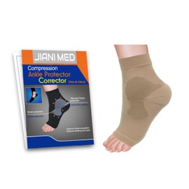 JianiMed Ankle Protector - Tibia and Fibula, Compression Support, Ankle Strains, Sprains, Protection, Daily Use, Taiwan Excellence XXL