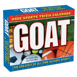 GOAT Sports Trivia 2025 Boxed Daily Calendar
