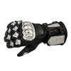 NORMAN Stainless Steel 100% Genuine Leather Motorcycle Waterproof Gloves -