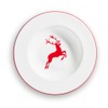 GMUNDNER KERAMIK Soup Plate, Deer Ruby, 9.4-Inch
