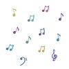 Stickerscape Watercolour Musical Notes Wall Sticker Pack | Perfect for