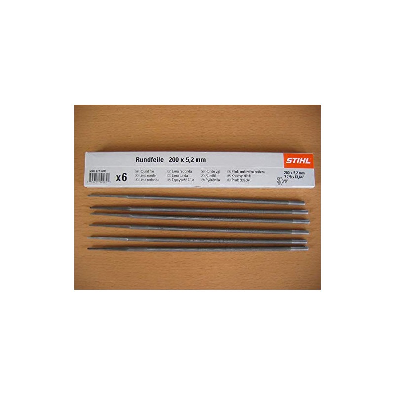 Stihl Rundfeile 6 Piece Files for 3/8 Chains, 5.2mm, 5605