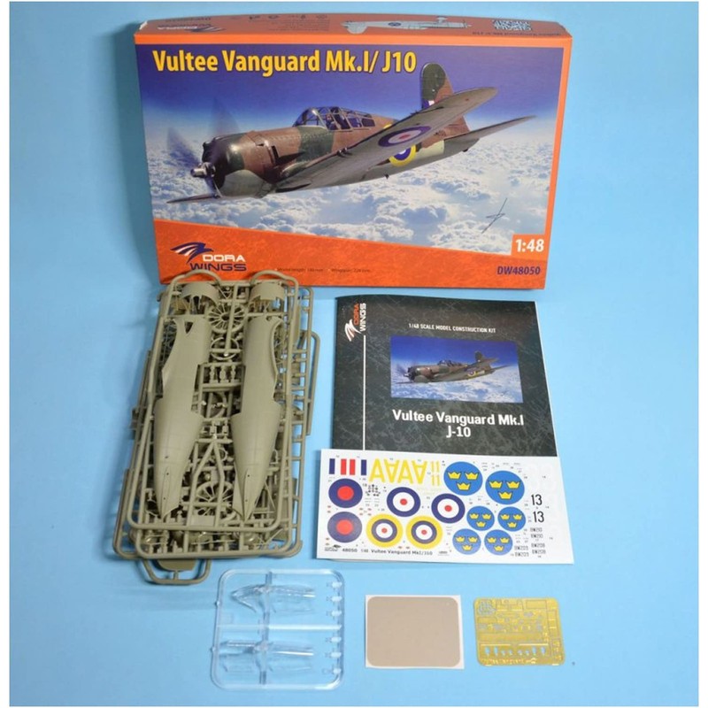 DRAWINGS DWS48050 1/48 Walti Vanguard Mk.1/J10 Plastic Model