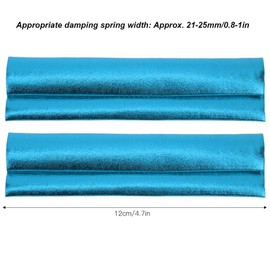 RC Car Shock Absorber Dust Cover, 4Pcs Cloth Shock Absorber Dustproof Cover RC Damper Dustproof Sleeve Guard for 1/10 RC Car (Blue)