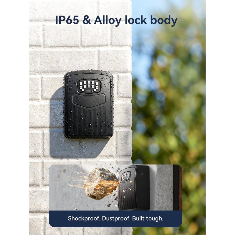 NexusLab Smart Key Lock Box with App Control, Bluetooth &