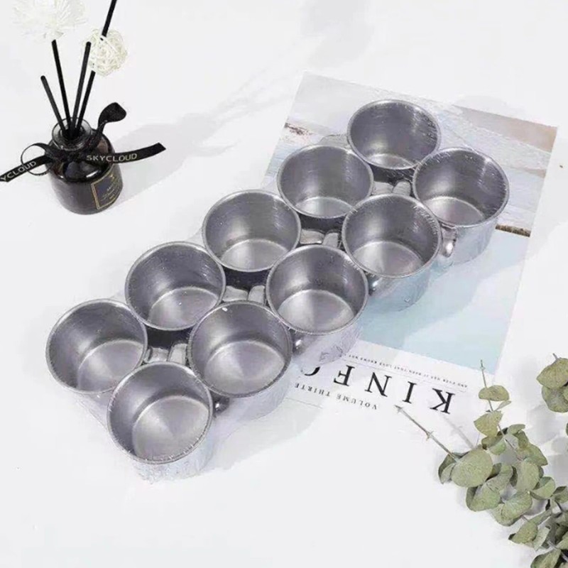 Tsyware 10 Pcs of Stainless Steel Coffee Tea Cup with