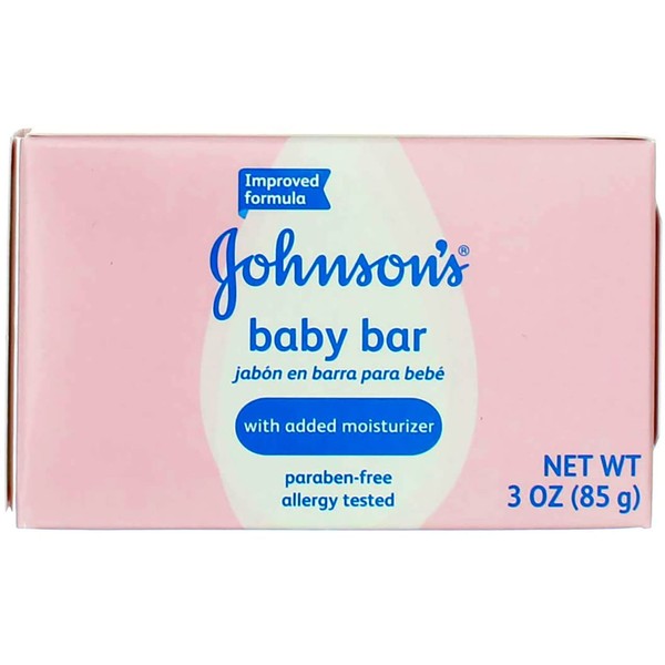 Johnsons Baby Bar Soap Boxed 3 Ounce (89ml) (6 Pack)