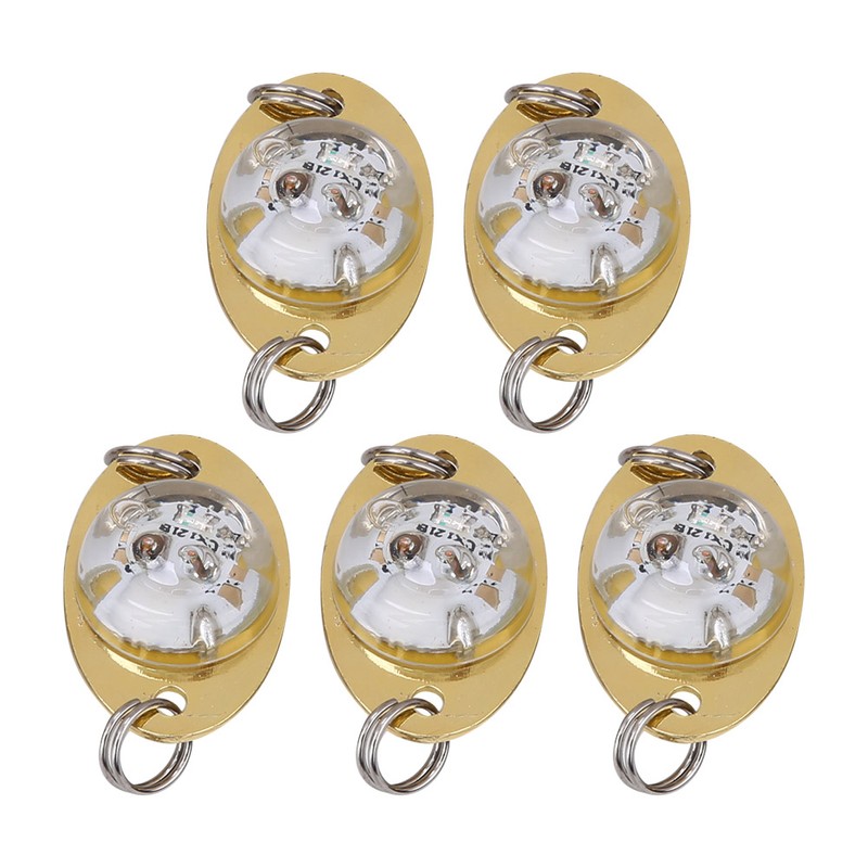 5 pcs LED Underwater Fishing Light Night Lamp Sequin Lure